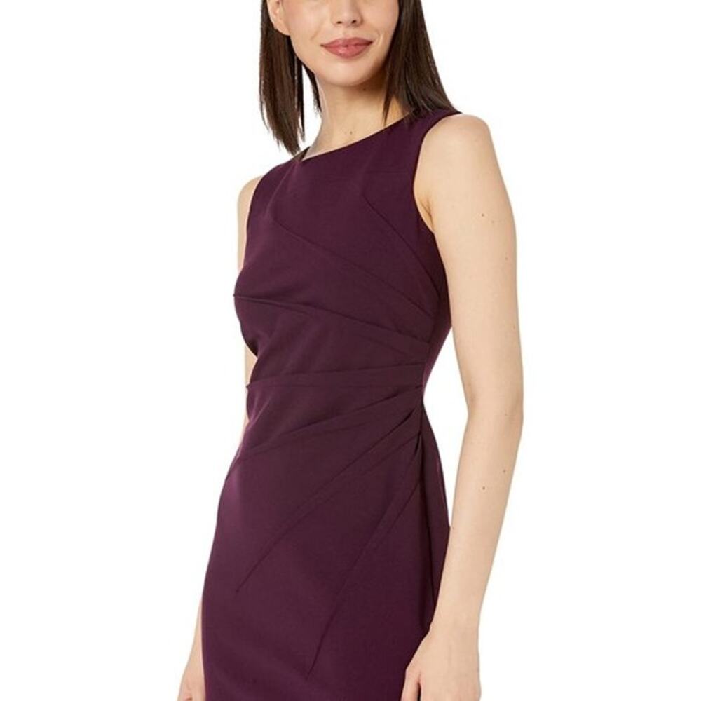 Elegant Purple Sleeveless Dress